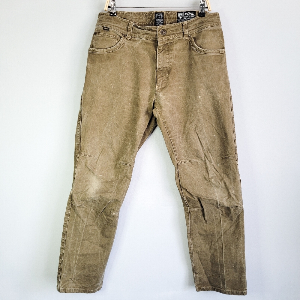 Kuhl Rydr Dark Khaki Twill Pants Size 36x32